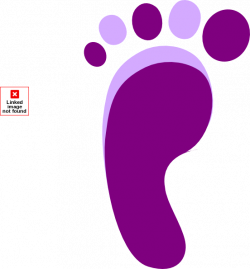 Purple Left Footprint Clip Art at Clker.com - vector clip art online ...