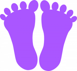Purple Footprints Clip Art at Clker.com - vector clip art online ...