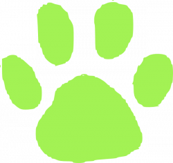 Green Pet Footprint Clip Art at Clker.com - vector clip art online ...