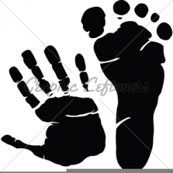 Baby Hand Footprint Clipart | Free Images at Clker.com ...