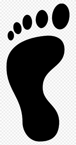 Footprint Clipart Curved Path - Footprint Icon - Png ...
