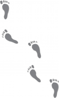 Walking Footprints - Clip Art Library