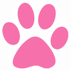 Pink Cat Paw Clipart