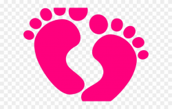 Footprint Clipart Pink - Baby Feet Clip Art Png Transparent ...