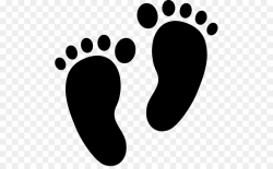 Free Baby Footprint Silhouette, Download Free Clip Art, Free ...