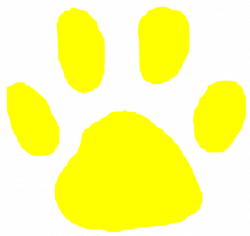 Tiger Paw Yellow Clip Art at Clker.com - vector clip art online ...