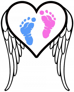 Pregnancy and Infant Loss Awareness Footprints – LadybugVinyls