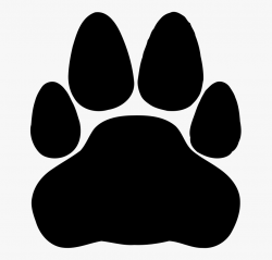 Lion Footprint - Clipart Library - Red Cat Paw Print #366209 ...