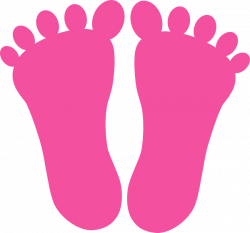 Pink Footprints Clip Art at Clker.com - vector clip art online ...
