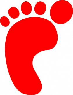 Red Footprint Clip Art at Clker.com - vector clip art online ...