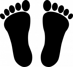Feet Footprints Toes Silhouette PNG Image - Picpng