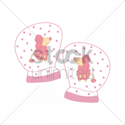 Mitten clipart baby mitten ~ Frames ~ Illustrations ~ HD images ...