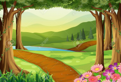 Forest scene clipart 8 » Clipart Station