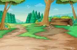 Forest path clipart - Clip Art Library