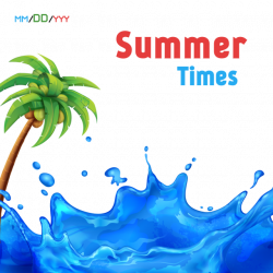 Summer Times Background With Water Splash, Summer, Fresh, Coconuts ...