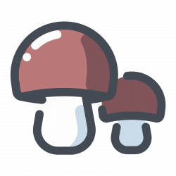 Forest Mushrooms Icon - free download, PNG and vector