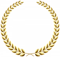 Golden Wreath Transparent PNG Clip Art Image | شعار | Pinterest ...