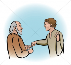 The Father Embraces the Prodigal Son Clipart | New Testament ...