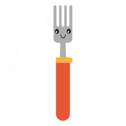 Cute fork emoji - Transparent PNG & SVG vector