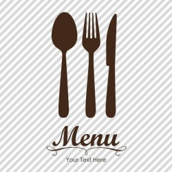 Stock Vector | Texture illustration | Menu restaurant, Spoon ...