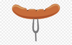 Hot Dog Clipart Fork - Cartoon Sausage Transparent - Png ...