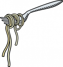 Spaghetti Pasta with Fork - Vector Image