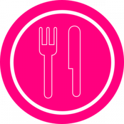 Pink Plate With Knife And Fork Clip Art at Clker.com ...