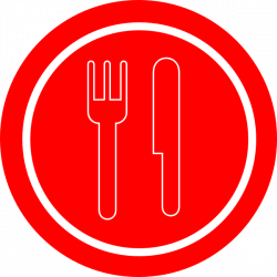 Red Plate With Knife And Fork Clip Art at Clker.com - vector clip ...