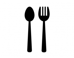 spoon and fork / svg / png / dxf / cricut / silhouette / digital files /  clipart / instant download