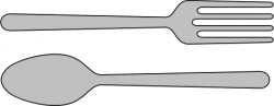 fork and spoon simple | school | Forks, spoons, Forks ...