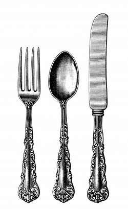 Free download Vintage Fork Clipart for your creation ...