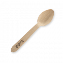 10cm Wood Tea Spoon - BioPak