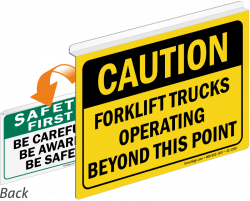 Forklift Area Signs, Forklift Area Keep Clear Signs