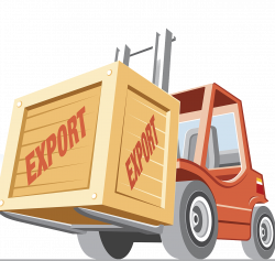 Intermodal container Cargo Forklift Illustration - Container truck ...