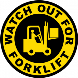 Watch Out For Forklift Sign P4350 - by SafetySign.com