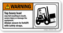 Forklift Safety Labels | Forklift Instruction Labels