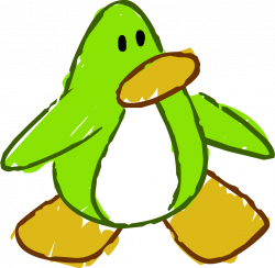 Image - Doodle Dimension penguin Lime Green.png | Club Penguin Wiki ...