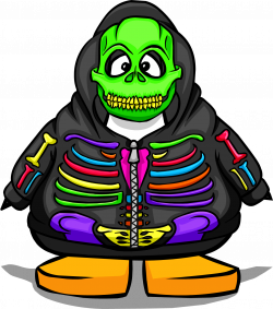Image - Neon Skeleton Hoodie from a Player Card.png | Club Penguin ...