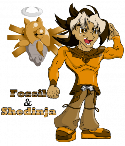 Fossil and Shedinja by BroDogz on DeviantArt