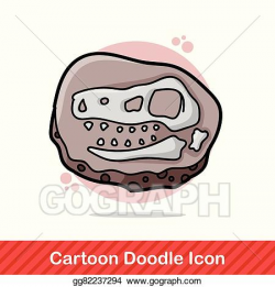 Vector Clipart - Fossil doodle. Vector Illustration ...