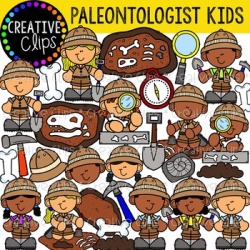 Paleontologist Kids {Creative Clips Clipart}