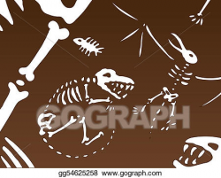 Vector Clipart - Fossil background. Vector Illustration ...