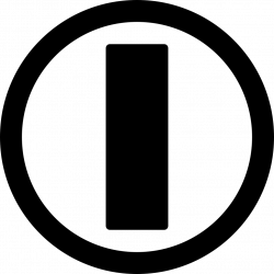 On Power Circular Symbol With A Bar Inside Svg Png Icon Free ...