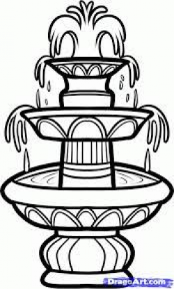 drawings of water fountains - Google Search | Cricut | Water ...