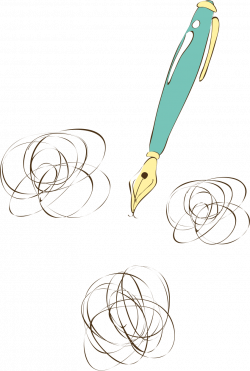 Fountain pen Clip art - Hand-painted pen 840*1248 transprent Png ...