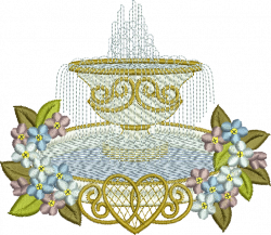 Sue Box Creations | Download Embroidery Designs | 15 - Fountain