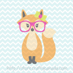 Girl Hipster Fox SVG and PNG, Fox SVG, Fox png, Fox clipart, Hipster Art,  svg Files, Commercial Use Clipart, htv Design