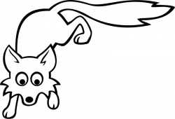 28+ Collection of Fox Clipart Black And White | High quality, free ...