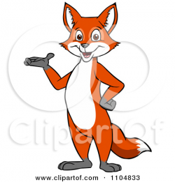 Red Fox Clipart standing 5 - 450 X 470 Free Clip Art stock ...