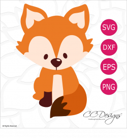Free Fox SVG Cut File: Cute Woodland Animal SVG Cut Files | Woodland ...